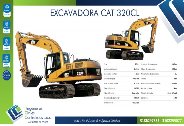EXCAVADORA CAT 320CL4-120